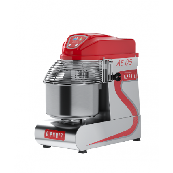 Amassadeira Espiral 5 kg de massa monofásica 3 velocidades inox - G PANIZ