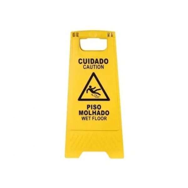 PLACA DE AVISO PISO MOLHADO - URUMAX