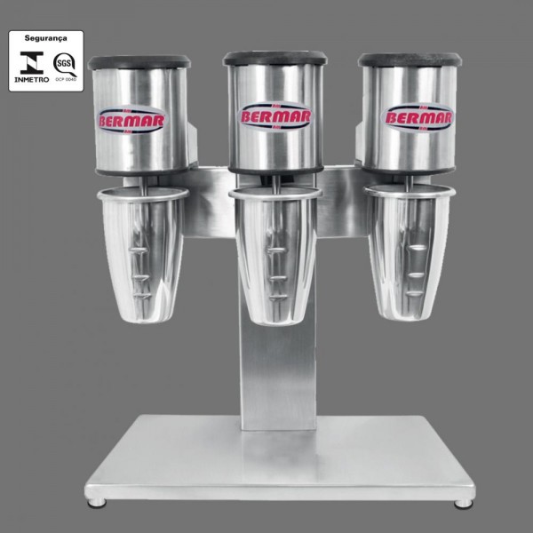 Batedor de Milk Shake Triplo 220V - BERMAR