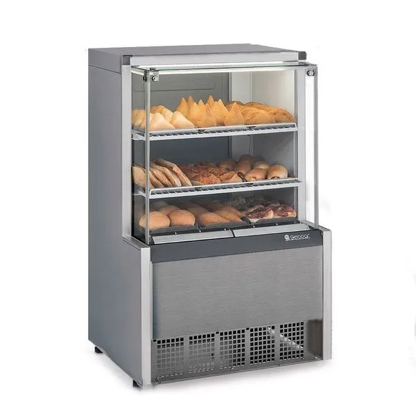 VITRINE ESTUFA COM BANDEJAS -  740mm-ILUMINAÇÃO LED MEQA-075 R TI