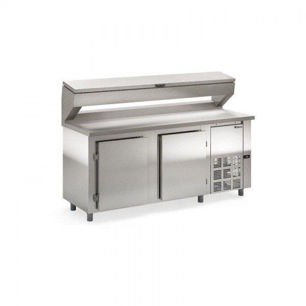 BALCÃO REFRIGERADO CONDIMENTARIA - REVESTIMENTO EXTERNO AI 430 e TAMPO AI 304- GBPZ-200 T AI