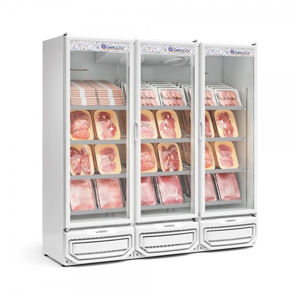 REFRIGERADOR VERTICAL CONVENIÊNCIA -  1950mm-  CARNES E BEBIDAS - TEMPERATURA  -6°C a +3°C- GCBC-1450 BR
