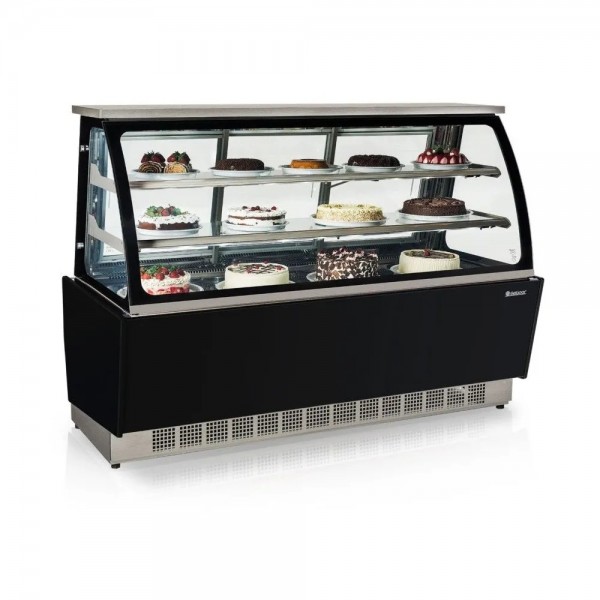 VITRINE REFRIGERADA - 1796mm-DUPLA FUNÇÃO - VIDRO COM SERIGRAFIA- GGSR-180 PR