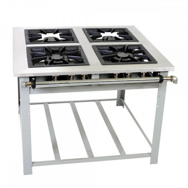 FOGÃO A GÁS MAXI INOX 4 QUEIMADORES MISTOS 2QD/2QS ESP FORNO - VENANCIO