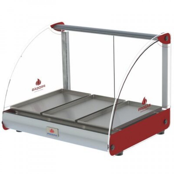 Estufa Curva Elétrica Progás PRV-03E 3 Bandejas 250W Vermelho