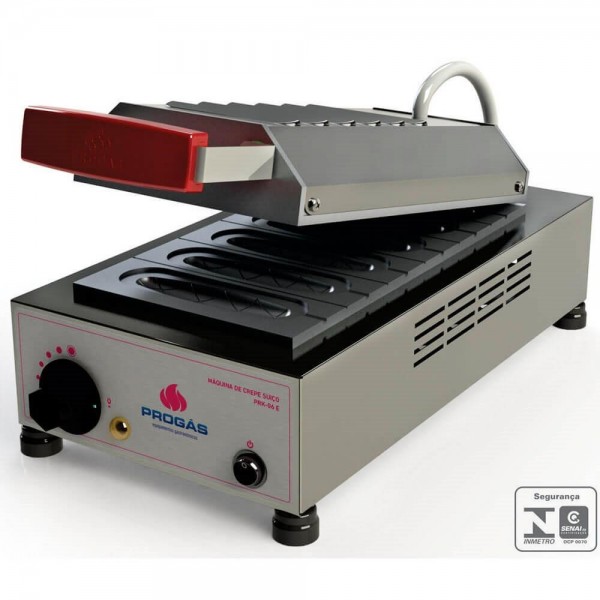 Máquina Elétrica de Crepe Suiço Palito PRK-06 Style 6 Cavidades