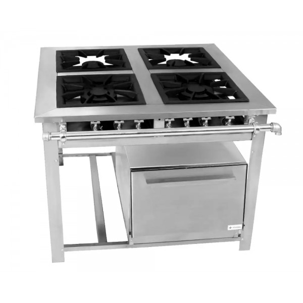 FOGÃO A GÁS MAXI INOX 1 QUEIMADOR DUPLO - VENANCIO