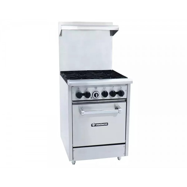 FOGÃO A GÁS AMERICANO COM FORNO E CHAPA 4 QUEIMADORES - VENANCIO
