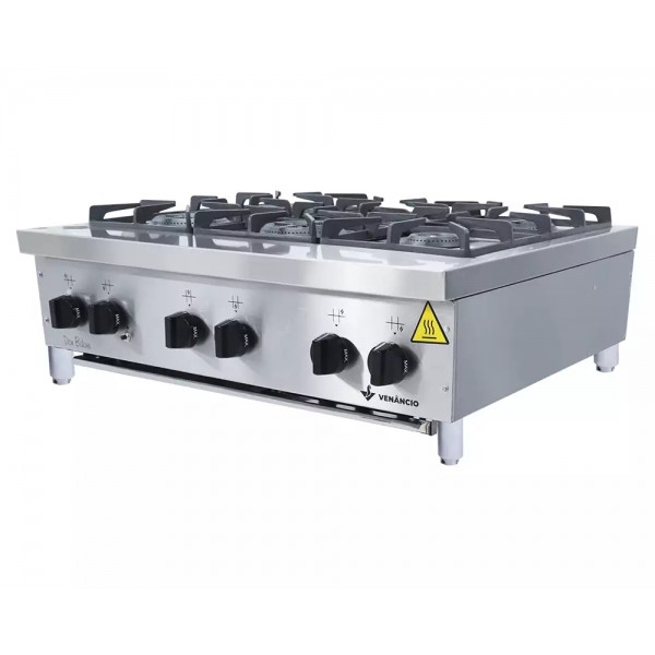Fogão Don Bidone de Mesa 6 Queimadores - VENANCIO