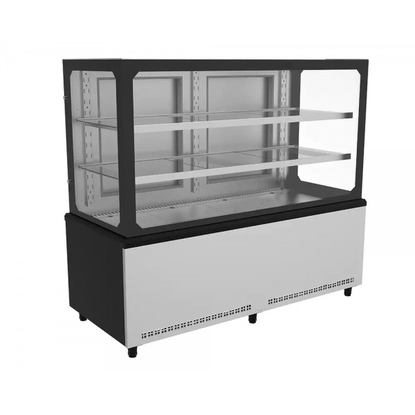 BALCAO VITRINE 2000 PRIME AR FORÇADO LED FRIO VIDRO DUPLO AQUECIDO LOW-E FECH FRON INOX - VENANCIO