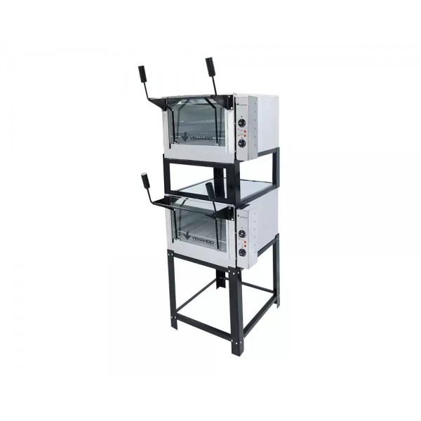 FORNO ELÉTRICO LASTRO ROMA 60 DUPLO SUPERIOR INT GALV/EXT INOX - VENANCIO