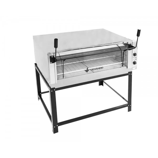 FORNO A GÁS LASTRO ROMA 90 INT GALV/EXT INOX - VENANCIO
