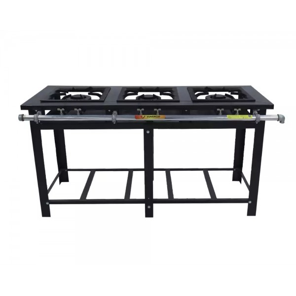 FOGÃO A GÁS MAXI 3 QUEIMADORES MISTOS 1QS/2QD ESP FORNO - VENANCIO
