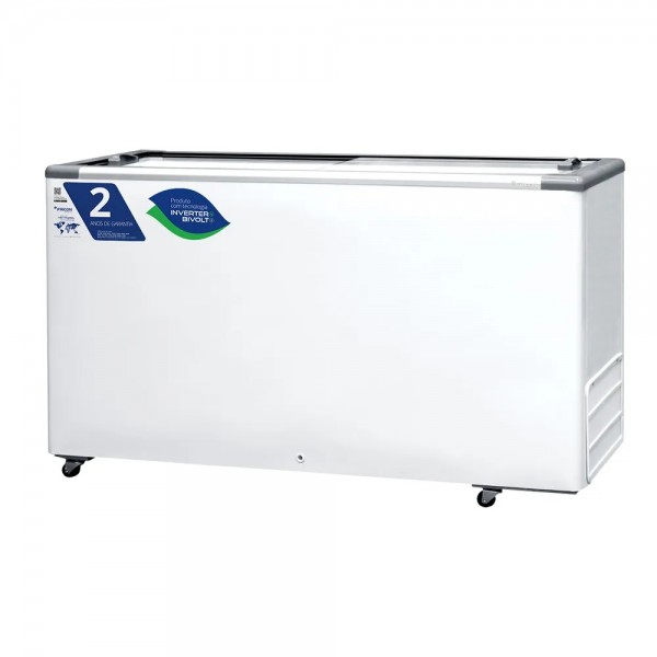 Freezer Horizontal de Baixa Temperatura INVERTER Porta de Vidro 503 Litros