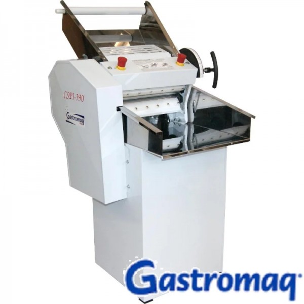 Cilindro Laminador 390 mm com pedestal bandeja inox BIVOLT - GASTROMAQ