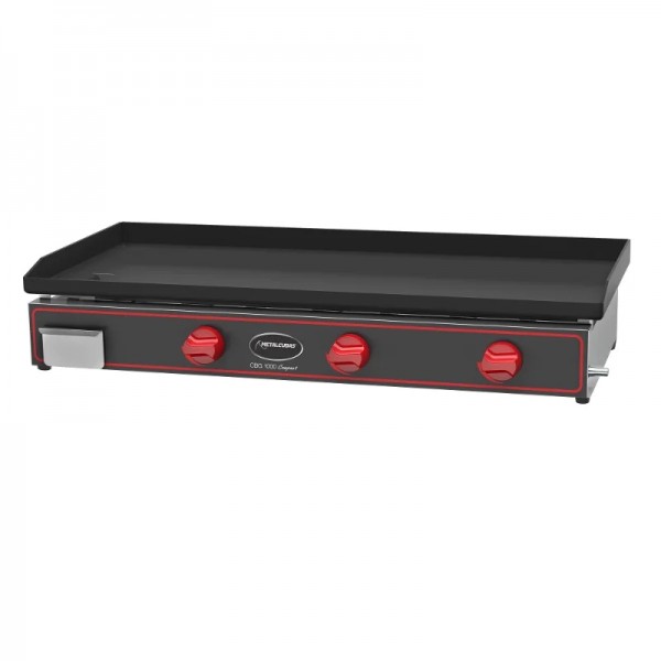 Chapa À Gás Compact 100 x 45 cm - CBG 1000 C - METALCUBAS