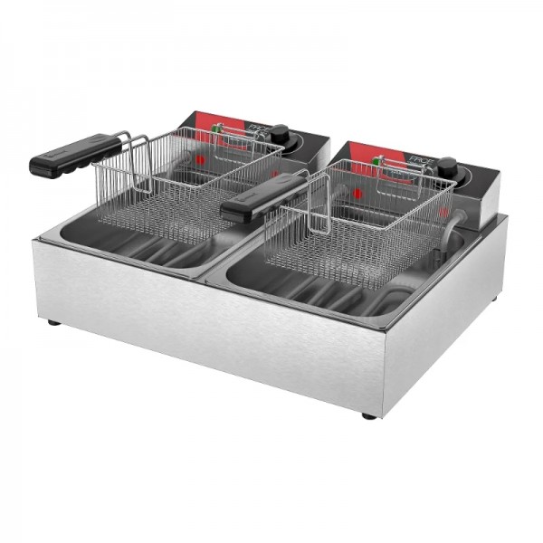Fritador Elétrico 2 cubas 10 cm - 5.400 W - 6 litros - FRCE 06- METALCUBAS