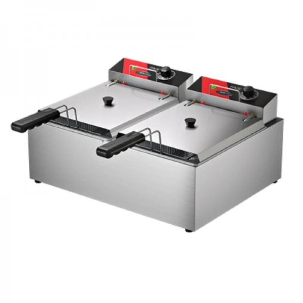 Fritador Elétrico 2 cubas 15 cm - 8.000 W - 10 litros - FRCE 10 - METALCUBAS