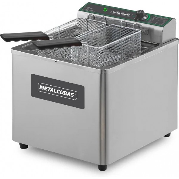 Fritador Elétrico de mesa somente óleo 15 litros - FOE 15 M- METALCUBAS