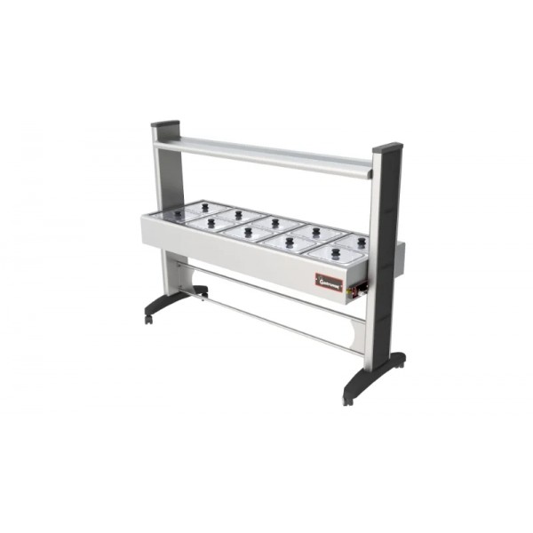 BTX 10 SL BR IV
Balcão termico Gelo X 8 cubas - Estrutura epóxi protetor salivar INOX / tampa VIDRO - GASTROMAQ