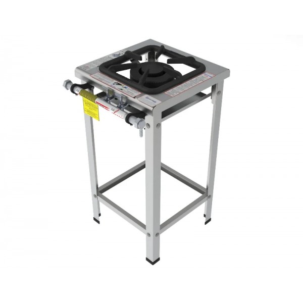 Fogão 1 boca dupla grelha 30 x 30 perfil 7 INOX - FGI 31 LD - G PANIZ