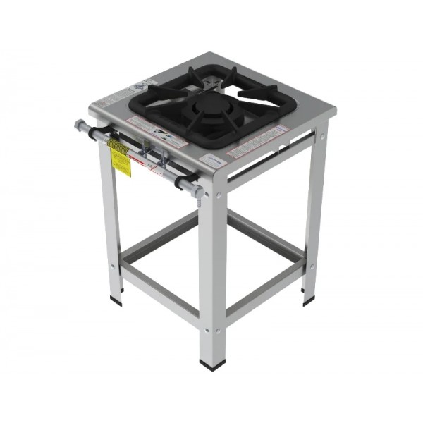 Fogão 1 Boca Dupla grelha 40 x 40 perfil 10 INOX - FGI 41 LD - G PANIZ