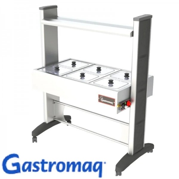 BTX 6 SL BR II
Balcão termico Gelo X 6 cubas - Estrutura epóxi protetor salivar INOX / tampa INOX - GASTROMAQ