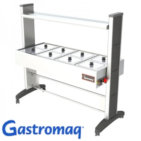 BTE 8 SL BR II
Balcão termico Quente 8, cubas - Estrutura epóxi protetor salivar INOX / tampa INOX - GASTROMAQ