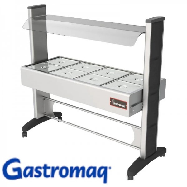 BTX 8 SL AI VV
Balcão termico Gelo X 8 cubas - Estrutura inox protetor salivar VIDRO / tampa VIDRO - GASTROMAQ