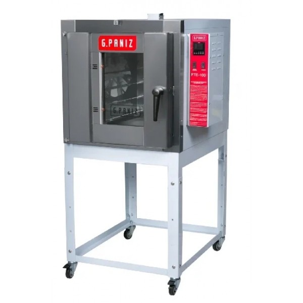 Forno Turbo Elétrico 5 esteiras 40 x 60 Monofásico total inox 220v - G PANIZ