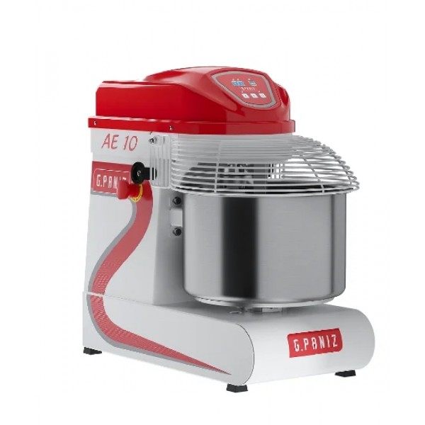 Amassadeira Espiral 10 kg de massa monofásica 3 velocidades inox - G PANIZ