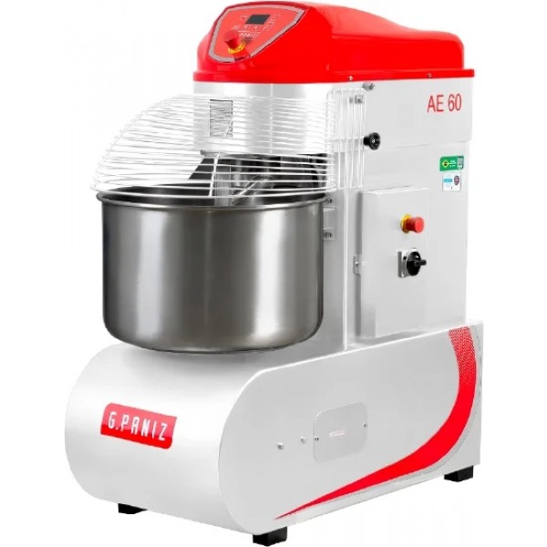 Amassadeira Espiral 60 kg de massa trifásica 2 velocidades epóxi - G PANIZ