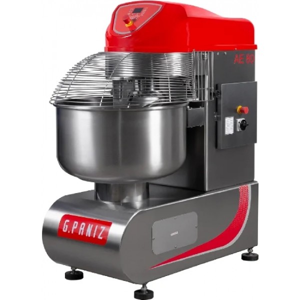 Amassadeira Espiral 80kg de massa trifásica 2 velocidades total inox - G PANIZ
