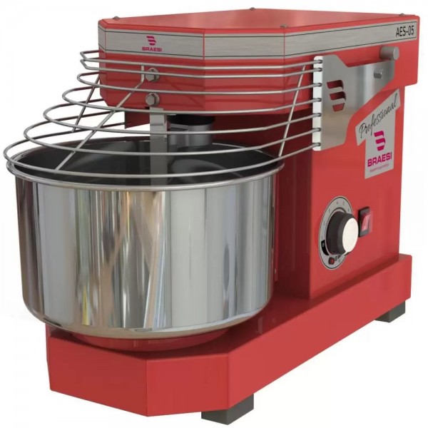 AMASSADEIRA ESPIRAL 5KG BRAESI BIVOLT AES-05 VERMELHA - BRAESI
