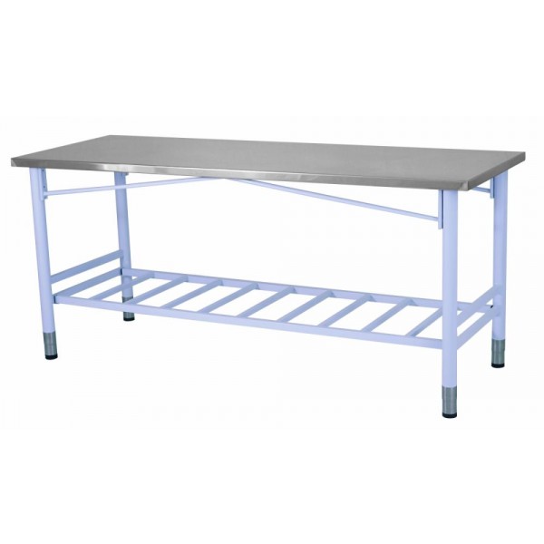 MESA INOX 430 1,10x0,60m PINTADA TB 2" C/GRADE