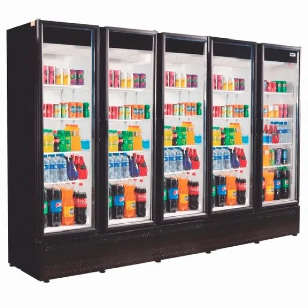 Expositor Vertical 5 Portas de Vidro RF024 Frilux