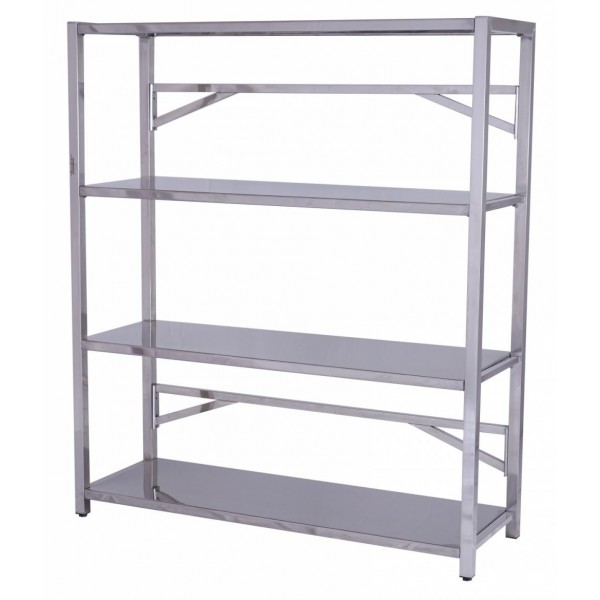 PRATELEIRA 100% INOX 430/200 1,10x0,30m C/3 MÃO FRANCESA