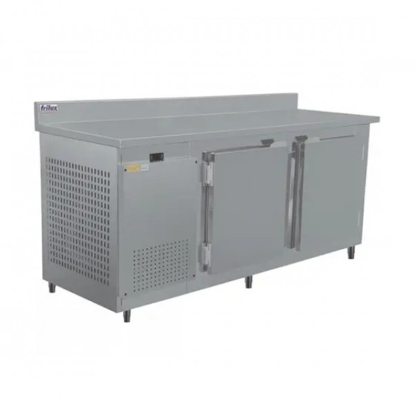 Balcão Serviço Inox Encosto Congeld Frilux 1,9m Rf038f