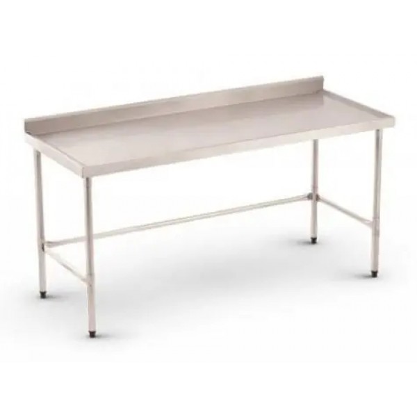 Mesa Inox Espelho Borda Sem Prateleira MITEB 2000 - REFRIMATE