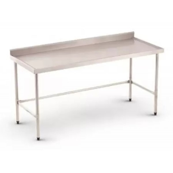 Mesa Inox Espelho Borda Sem Prateleira MITEB 2500 - REFRIMATE