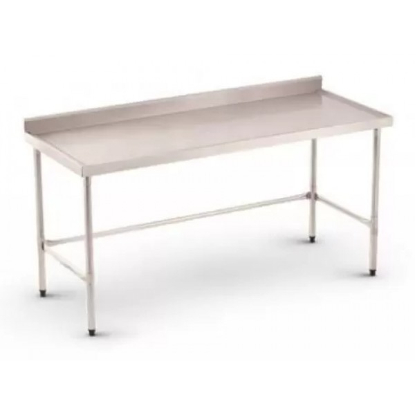 Mesa Inox Espelho Borda Sem Prateleira MITEB 3000 - REFRIMATE
