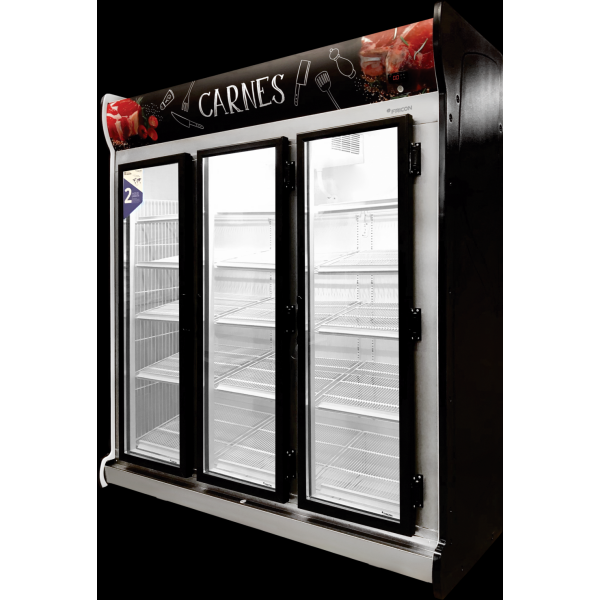 Auto Serviços Carnes 3 Portas Tipo Inox - 1,88 m x 0,66 x 2,09 - 1450 litros