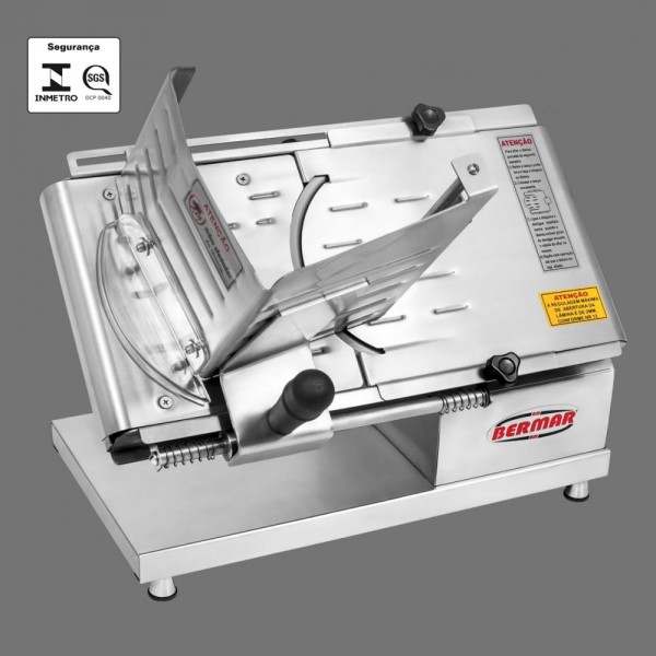 Cortador e Fatiador de Frios Elétrico Bermar 20 cm Inox Bivolt - BERMAR