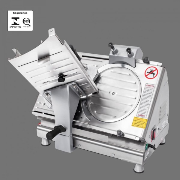 CORTADOR DE FRIOS BERMAR LAMINA 33 CM EM INOX COM PROTEÇÃO FIXA BM98 BIVOLT - BERMAR