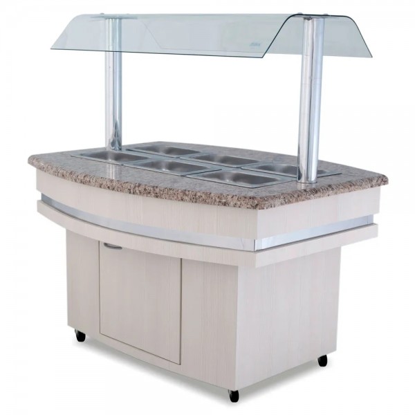 Buffet Self Service Quente 12Gns BF004 Frilux - Buffet Quente Linha Luxo 12 Cubas 220v