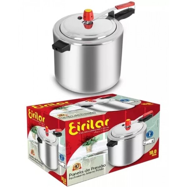 Panela de Pressão Polida Prata 7L - EIRILAR