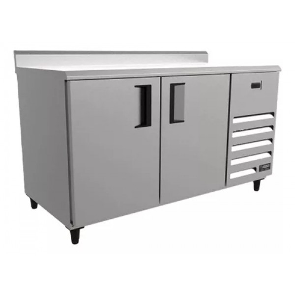 BALCAO SERVICO CONSERVADOR CONGELADOS 1500 EXT INOX/INT ALUZ BORDA ESP - VENANCIO