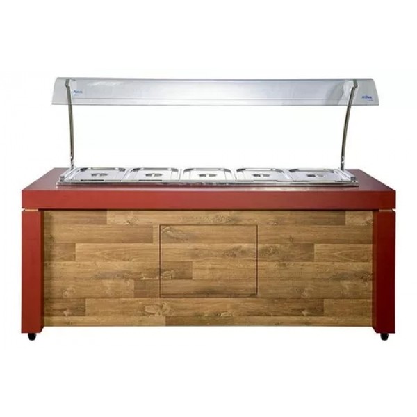 Buffet Modulado Aquecido Versátil p/ 10 cubas BF003V Frilux