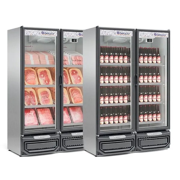 REFRIGERADOR VERTICAL CONVENIÊNCIA -        1294mm-  CARNES E BEBIDAS - TEMPERATURA  -6°C a +3°C- GCBC-950 TI