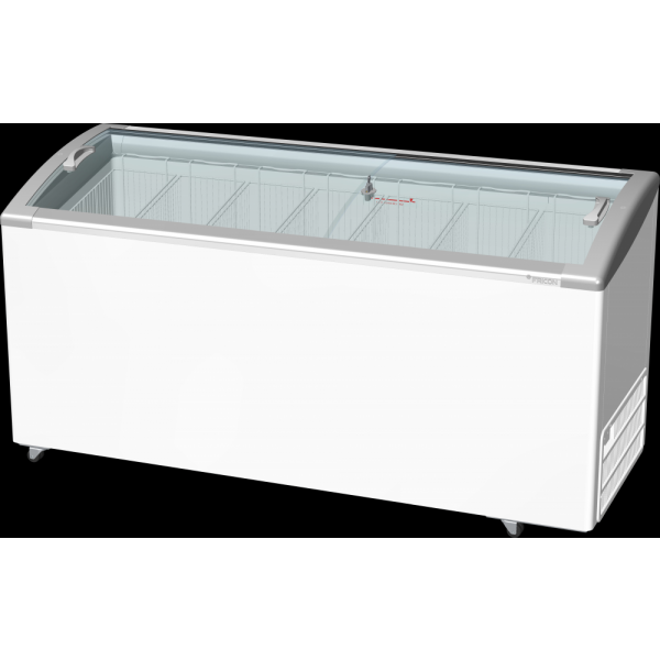 Conserv. Horizontal Baixa Temperat. Inclinado - Tampa Vidro 510 lts